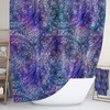 Boho Shower Curtain Optional Bath Mat Bathroom Set , Purple Pastel with Vintage Shower Curtains Print