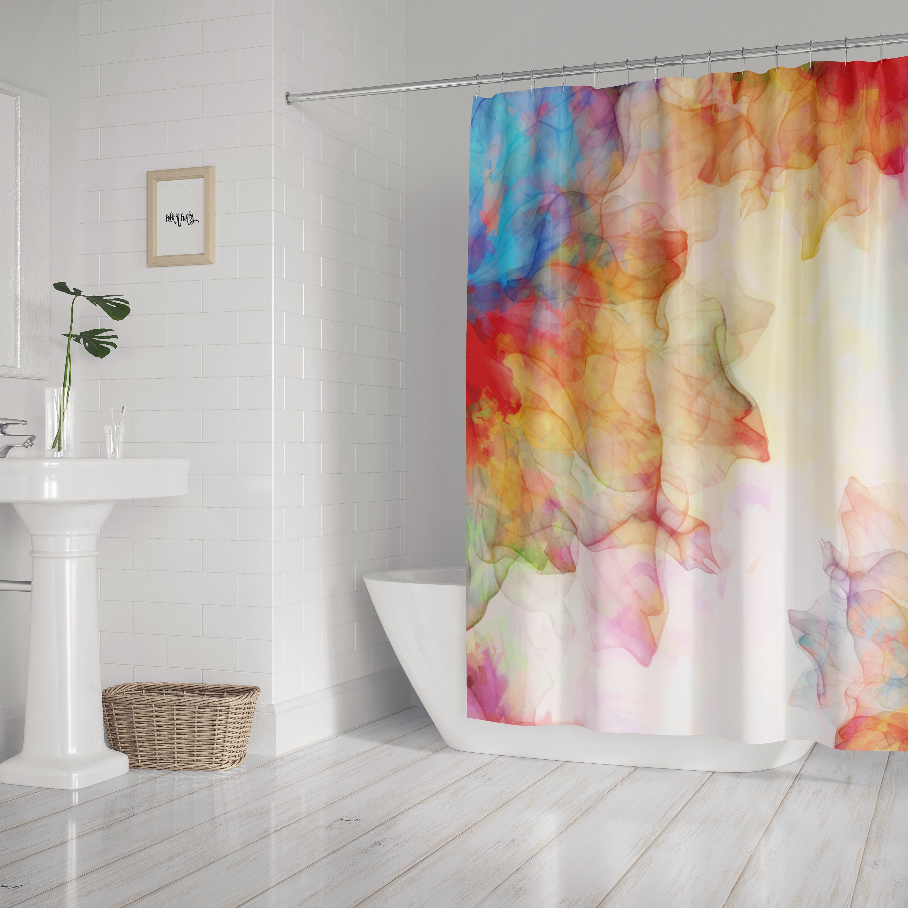 Boho Shower Curtains, Bath Mat, and Towels Bathroom Set - Summer Breeze Home Decor - Image 3