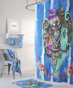 Boho Skull Shower Curtain with Stylish Design Options for Bathroom Decor