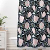 Boho Style Dark Floral Protea Fabric Shower Curtain, Adds a Touch of Wildness to Your Bathroom Decor, Bath Curtain
