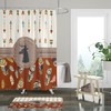 Boho Tribal Deer Shower Curtain with Unique Shower Curtains Print