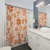 Boho Woodland Mushroom Shower Curtain, Retro Gothic Forest Bathroom Decor, Colorful Curtain