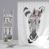 Boho Zebra Shower Curtain, add Bath Mat ,Towels with Vintage Bathroom Shower Curtains Print