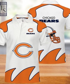 Bold Chicago Bears Logo Polo Shirt for Football Fans