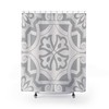 Bold Contemporary Shower Curtain for a Unique Bathroom, 71 x 71 inch Curtain