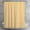 Bold Geometric Pattern Yellow and Orange Shower Curtain - Make Your Bathroom Unique