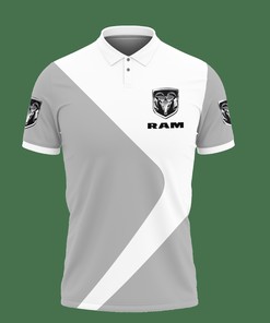 Bold Grey: 3D Printed Ram Truck Lph-Hl Polo Shirt with Breathable Fabric