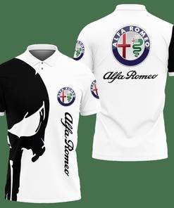 Bold and Bright in White: 3D Printed Alfa Romeo Ttt-Hl Polo Shirt Ver 1 with Athleisure Design