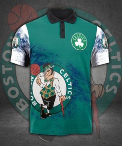Boston Celtics Fans Rejoice with All Print 3D Polo T-Shirt All Over Print Shirt 3D T-Shirt.