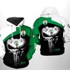 Boston Celtics NBA Skull Punisher 3D Hoodie