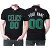 Boston Celtics' Team Logo in Black Statement Edition 2019 3D All Over Print Polo Shirt: A Must-Have for Boston Fans.