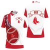 Boston Red Sox 3D All Over Print Polo Shirt with Classic Polo Collar and Breathable Fabric