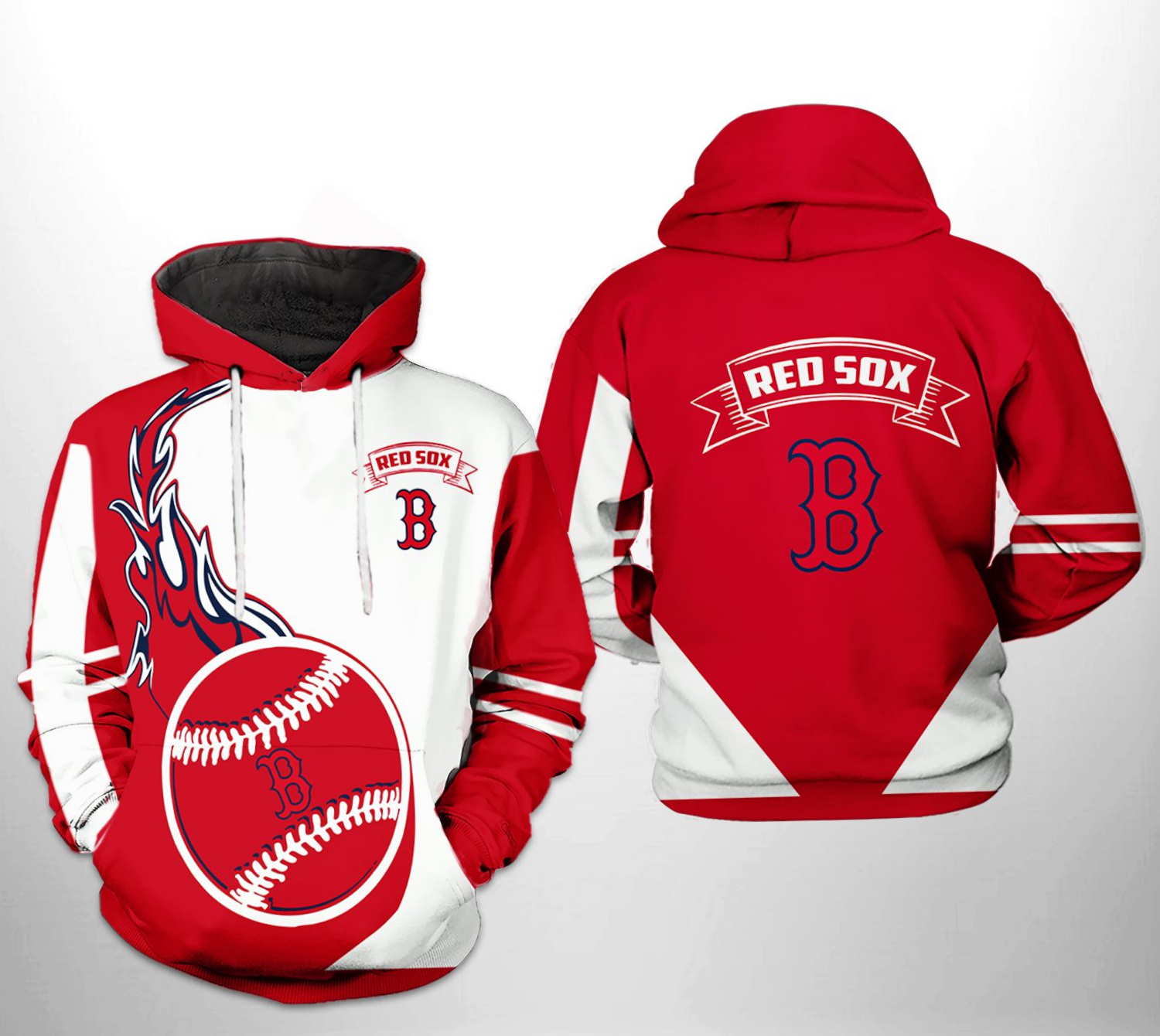 Boston Red Sox All Over Print MLB Classic 3D Hoodie