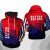 Boston Red Sox MLB Team US All Over Print 3D Hoodie