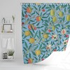 Botanic Tropical Fruits Boho Shower Curtain - Featuring Artistic and Eco-Friendly Design - Perfect for Any Bathroom!