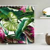 Botanical Banana Leaves Shower Curtain, Tropical and Relaxing Bathroom Decor, Home and Bath Accessories