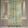 Botanical Boho Shower Curtain Featuring Chic Floral Design - Eco-Friendly and Waterproof
