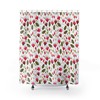 Botanical Flower Shower Curtain for a Floral Bathroom with Keywords Shower Curtains Colorful