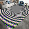 Bottomless Hole Optical Illusion Area Rug - Enchanting 3D Vortex Illusion Rug for Your Home