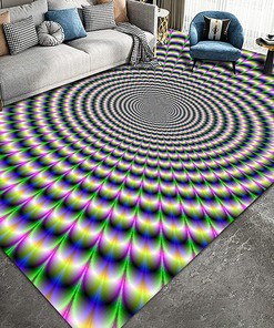Bottomless Hole Optical Illusion Area Rug - Enchanting 3D Vortex Illusion Rug for Your Home