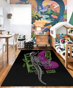 Boys Bedroom Area Rugs with 3D Printed Black Gamer Gamepad Controller