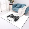 Boys' Gamer Rugs for Bedroom with 3D Gaming Area - Non-Slip Video Controller Area Rug With T-Shirt, Hoodie, Sweatshirt Fun game room rugs