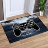 Boys Gamer-inspired T-Shirt, Hoodie, and Sweatshirt Area Rugs, Black Outdoor Carpet Doormat Polyester Mats for Living Room