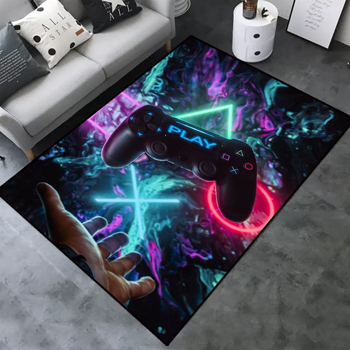 Boys Gifts Home T-Shirt, Hoodie, Sweatshirt: Large Game Room Rugs 3D Gamer Carpet Decor Game Printed