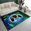 Boys Living Room Gamepad Controller Area Rug for Gamers