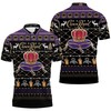 Breathable Fabric Crown Royal Whisky Polo Shirt with All Over Print and 3D Printed Polo Collar