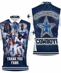 Breathable Fabric Dallas Cowboy Super Nfc East Division Champions Super Bowl 2021 Thank You Fans Print Polo Shirt
