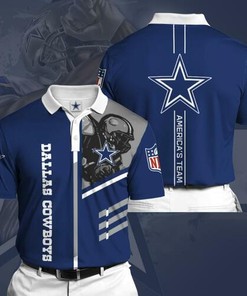 Breathable Fabric Polo Shirt for Dallas Cowboys Sports American Football NFL Fans