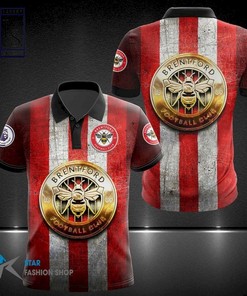 Brentford FC Personalized 3D Polo Shirt with All Over Print Design