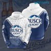Brewed In USA Busch Light All Over Print Zip Up Hoodie Men - Gift for Beer Lovers