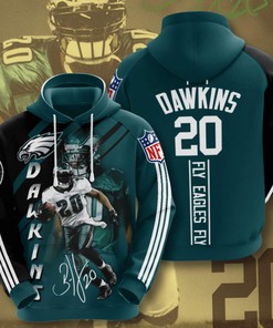 Brian Dawkins Philadelphia Eagles NFL 3D Hoodie for Fans