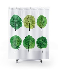 Bright Contemporary Shower Curtain | Cool Design Bathroom Accessory | Designer Shower Curtain | Luxury Shower Curtains