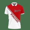 Bright Red 3D Printed Piaggio Vespa Nct-Ht Polo Shirt: Ver 2