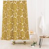 Bright Yellow Nautical Shower Curtain with Sea Urchin Design for a Fun Coastal Bathroom