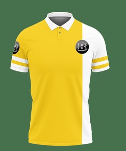Brighten Your Day with Our Yellow 3D Printed Brabus Nct-Va Polo Shirt Ver 2 Made from Breathable Fabric