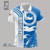 Brighton & Hove Albion FC Breathable Fabric Polo Shirt with All Over Print Design