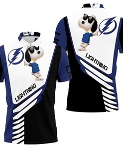 Bring out your inner Snoopy obsession with the Tampa Bay Lightning Snoopy 3D Polo Shirt All Over Print Shirt 3D T-Shirt