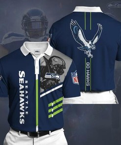 Bring out your love for the Seattle Seahawks with a Sports American Football NFL Polo Shirt Shirt 3D T-Shirt