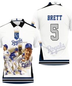 Bring style to the Kansas City Royals with George Brett's city polo shirt featuring a unique T-shirt