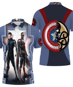 Bring the Fight Home with Falcon and the Winter Soldier Fight Side by Side 3D All Over Print Polo Shirt