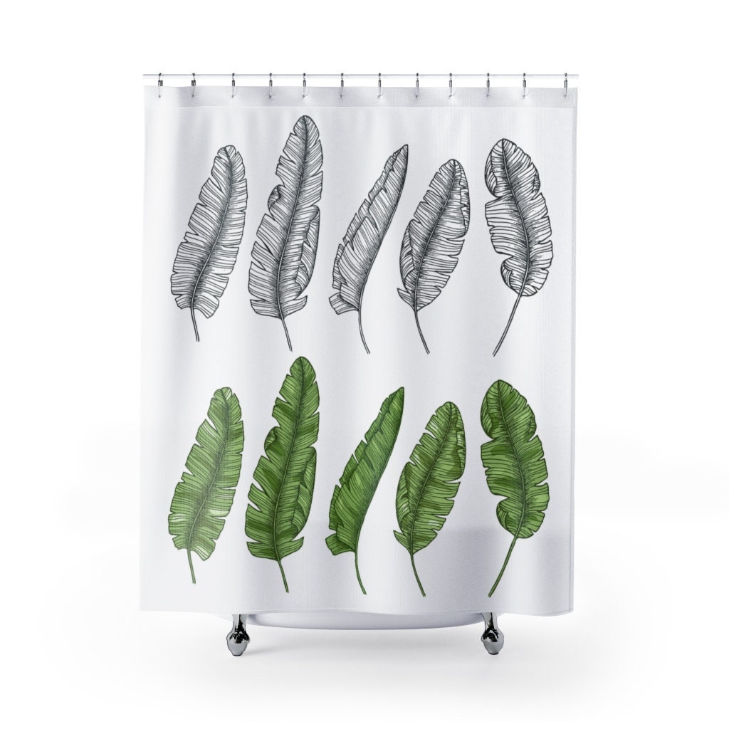 Bring the outdoors inside with Leaves Shower Curtain, perfect for a botanical feel