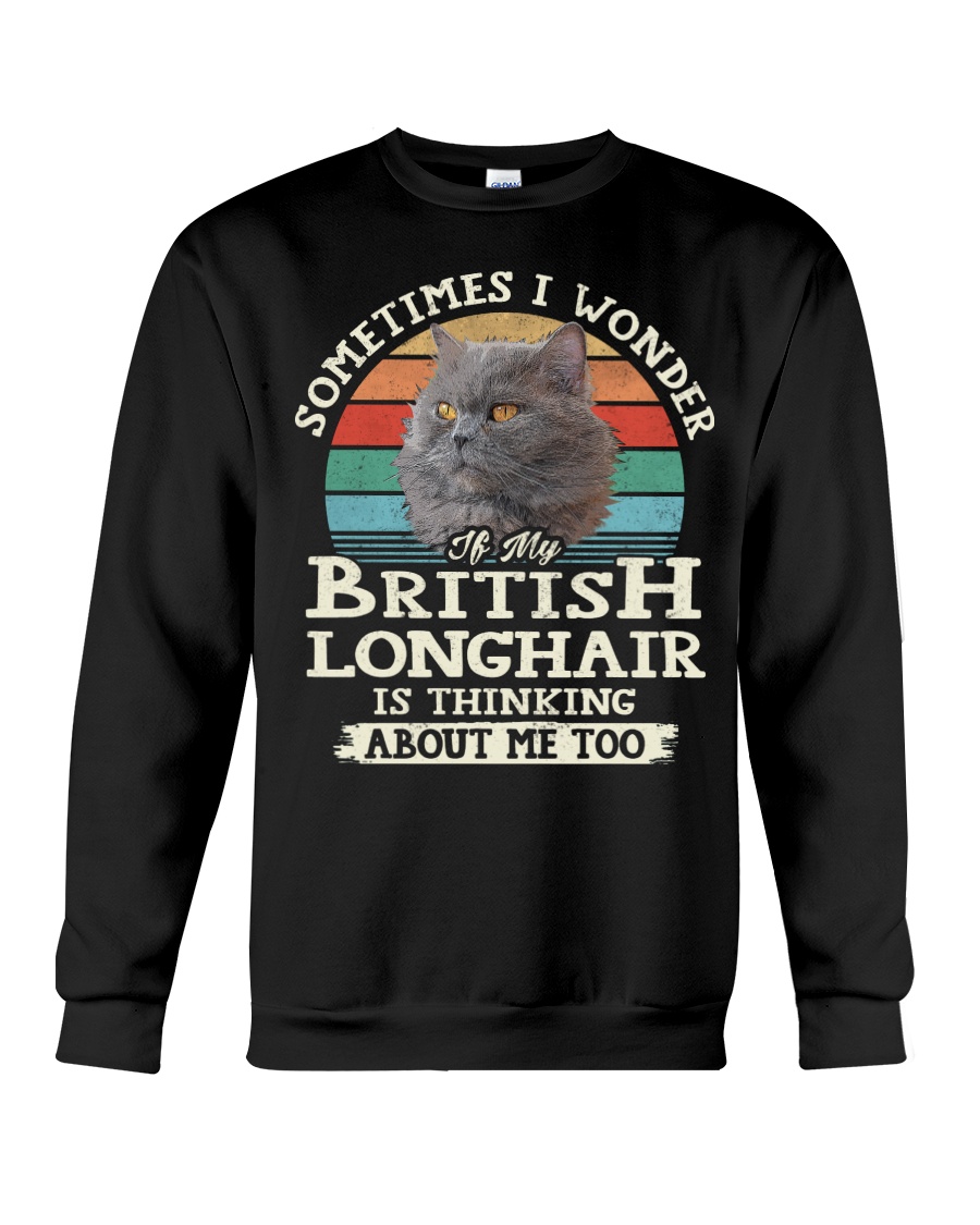 British Longhair Love Premium T-Shirt, Cozy Hoodie And Elegant Sweatshirt - Image 4