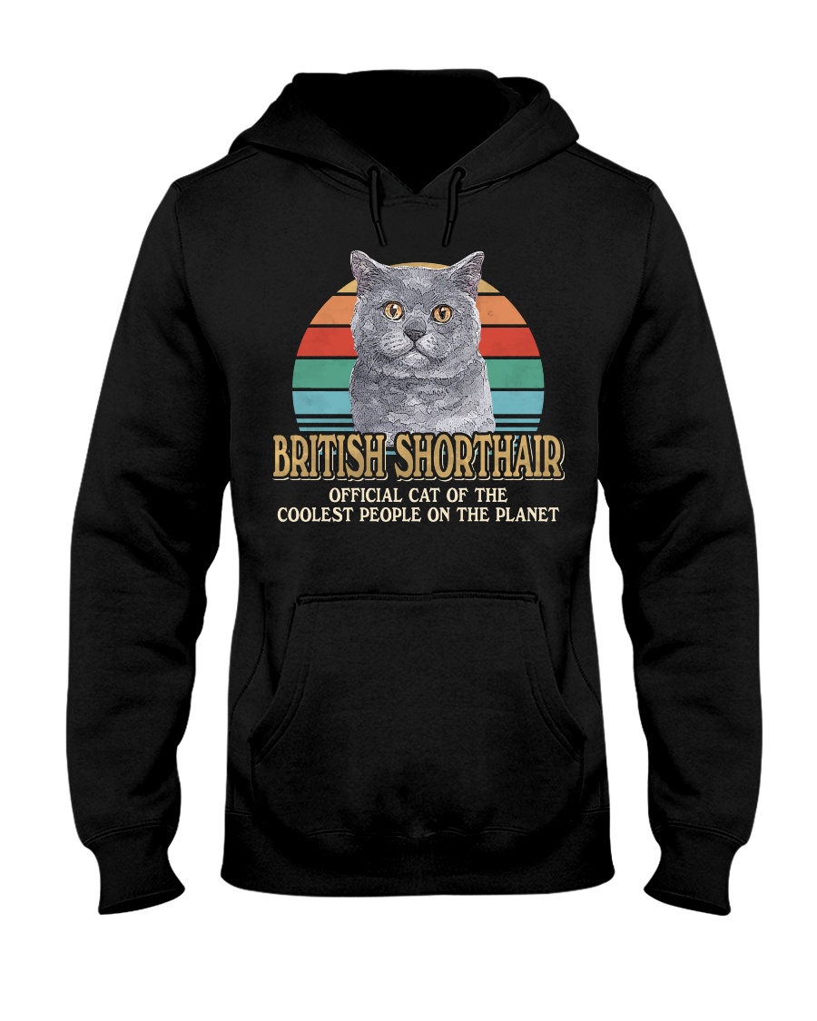 British Shorthair Cute T-Shirt, Hoodie & Sweatshirt - Official Cat Of Cool People Plus I Love Cats Shirt - Image 2