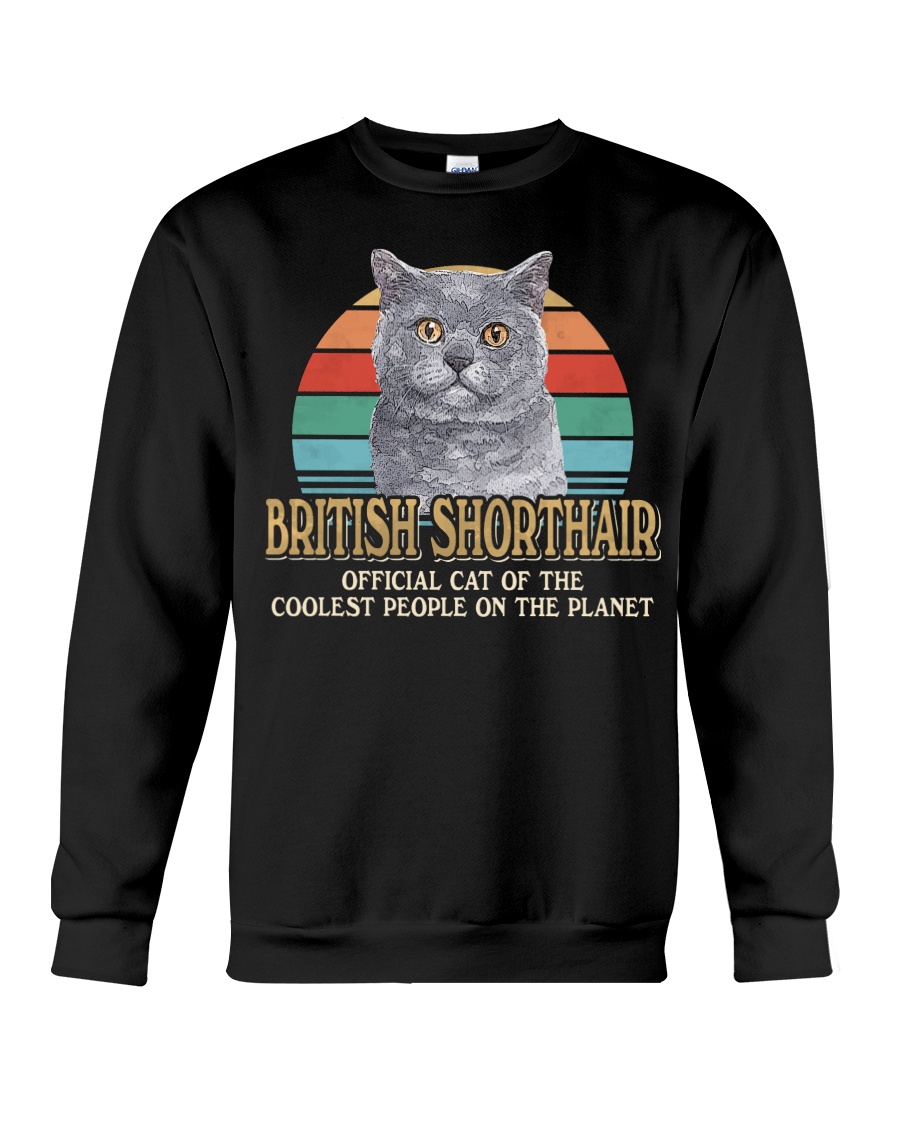 British Shorthair Cute T-Shirt, Hoodie & Sweatshirt - Official Cat Of Cool People Plus I Love Cats Shirt - Image 4