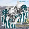 Broken USA Flag Logo Philadelphia Eagles 3D Hoodie with Custom Design