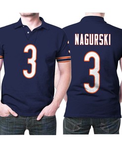 Bronko Nagurski #3 Chicago Bears Vintage NFL American Football Allover Print Legacy Player Polo Shirt